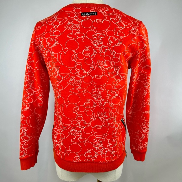Adam + Yve Kids Disney Sweatshirt, Mickey Mouse, Red/White,Zipper, Youth Size 10 - Picture 4 of 9